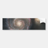 Whirlpool Galaxy (Space) (Universe) (Messier 51A) Autoaufkleber (Vorne)