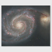 Whirlpool Galaxy (Space) (Universe) (Messier 51A) Geschenkpapier (Flach)