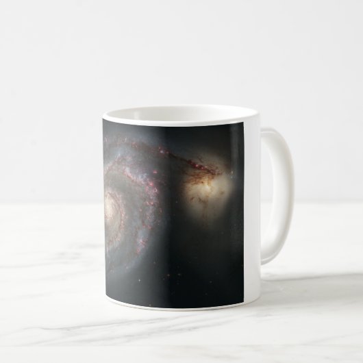 Whirlpool Galaxy (Space) (Universe) (Messier 51A) Kaffeetasse (VorderseiteRechts)