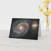 Whirlpool Galaxy (Space) (Universe) (Messier 51A) Karte (Gelbe Blume)