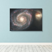 Whirlpool Galaxy (Space) (Universe) (Messier 51A) Leinwanddruck (Insitu (Holzboden))