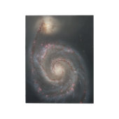 Whirlpool Galaxy (Space) (Universe) (Messier 51A) Notizblock (Rotiert)