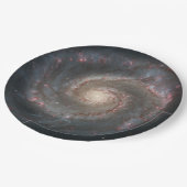 Whirlpool Galaxy (Space) (Universe) (Messier 51A) Pappteller (Schrägansicht)