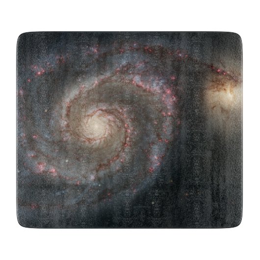 Whirlpool Galaxy (Space) (Universe) (Messier 51A) Schneidebrett (Vorderseite)