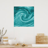 Whirlpool im Meer.... Poster (Küche)