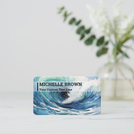 Whirlpool Pool Service Visitenkarte (Stehend Vorderseite)