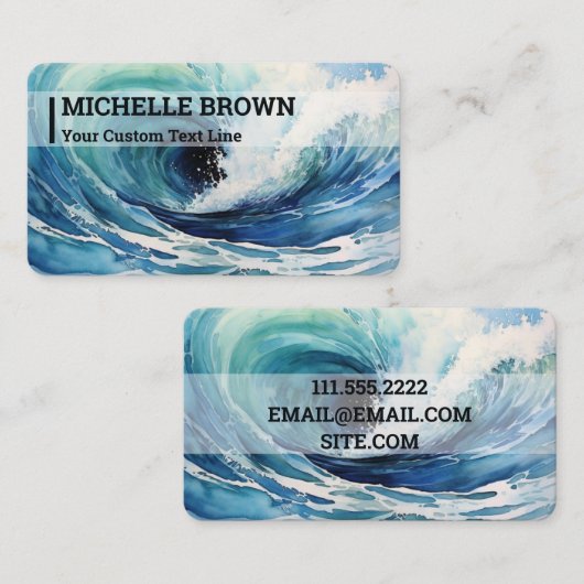 Whirlpool Pool Service Visitenkarte (Vorne/Hinten)