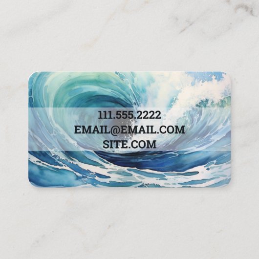 Whirlpool Pool Service Visitenkarte (Rückseite)