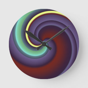 Whirlpool Runde Wanduhr