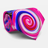 Whirlpool Spaß rosa Weihnachtsmode Krawatte (Gerollt)