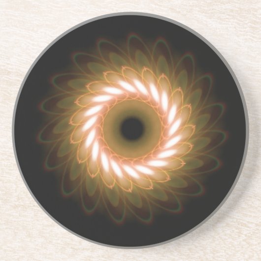 Whirlpool von Wirbel gegen Schwarz Untersetzer (Vorne)