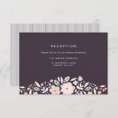 Whirlwind-Blume Hochzeitskarte Einladung (Vorne/Hinten)