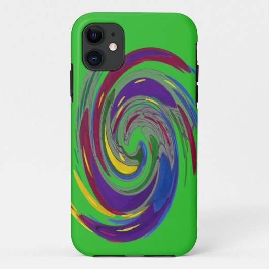 Whirlwind Green Case-Mate iPhone Case (Rückseite)