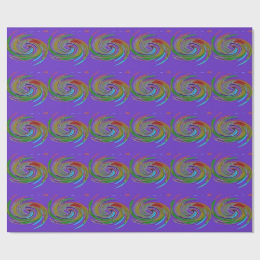 Whirlwind Lila Geschenkpapier (Flach)
