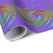 Whirlwind Lila Geschenkpapier (Rolleneckpunkt)