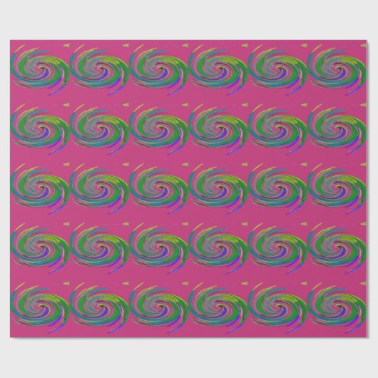 Whirlwind Pink Geschenkpapier (Flach)