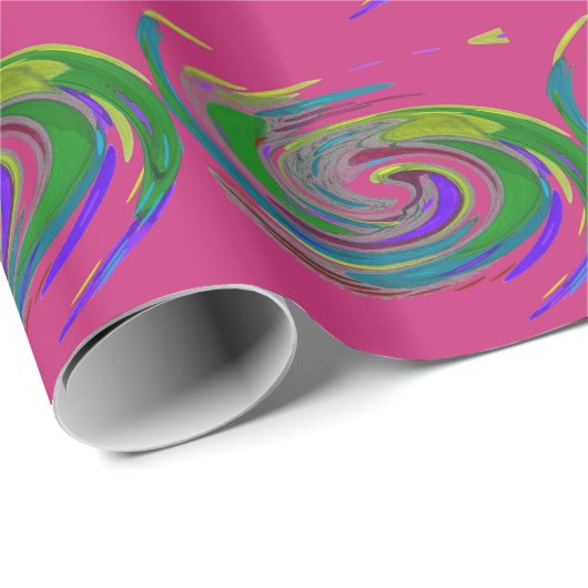 Whirlwind Pink Geschenkpapier (Rolleneckpunkt)