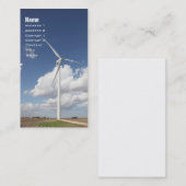 Whirlwunder: Die Nutzung des Powers der Natur Visitenkarte (Vorne/Hinten)