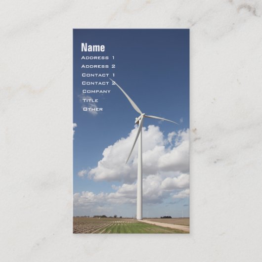 Whirlwunder: Die Nutzung des Powers der Natur Visitenkarte (Vorderseite)