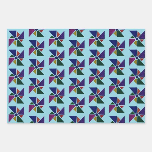 Whirly Fan Gift Wrap Geschenkpapier Set (Vorderseite 3)