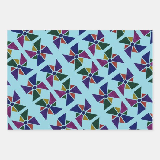 Whirly Fan Gift Wrap Geschenkpapier Set (Vorderseite 2)