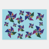 Whirly Fan Gift Wrap Geschenkpapier Set (Vorderseite)