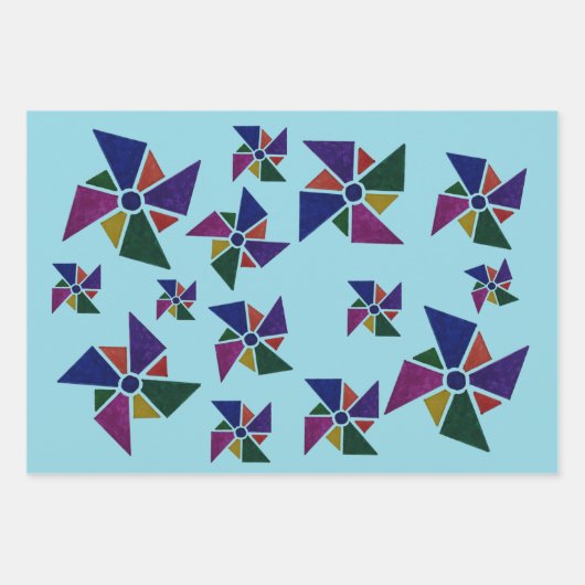 Whirly Fan Gift Wrap Geschenkpapier Set (Vorderseite)