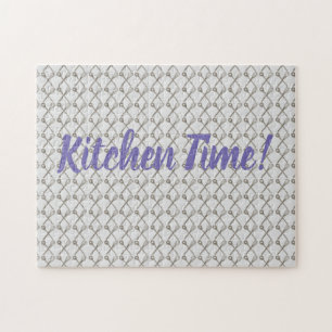 Whisk and Cooking Spoon Muster für Köche in der Kü Puzzle