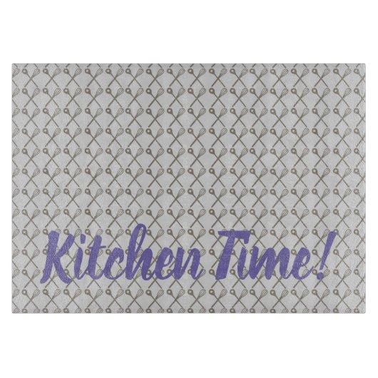 Whisk and Cooking Spoon Muster für Köche in der Kü Schneidebrett (Vorderseite)