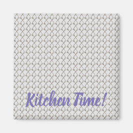 Whisk and Cooking Spoon Pattern for Kitchen Chefs Magnet