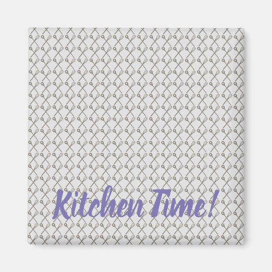 Whisk and Cooking Spoon Pattern for Kitchen Chefs Magnet (Vorne)