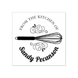 Whisk blühe aus der Küche der Briefmarke Gummistempel