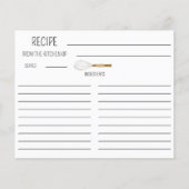 Whisk Double Sided Recipe Card (Vorderseite)