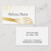 Whisk (Gold) | Kulinarischer Meister Visitenkarte (Vorne/Hinten)