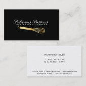 Whisk (Gold) | Kulinarischer Meister Visitenkarte (Vorne/Hinten)