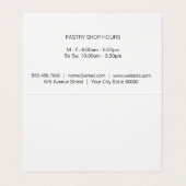 Whisk (Gold) | Kulinarischer Meister Visitenkarten (Innenseite Aufgefaltet)