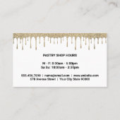 Whisk Golden | Glitzer Tropfen Sirup Visitenkarte (Rückseite)