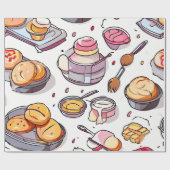 Whisk & Paint Collage Geschenkpapier (Flach)