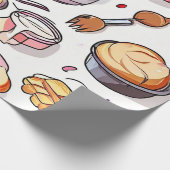 Whisk & Paint Collage Geschenkpapier (Ecke)