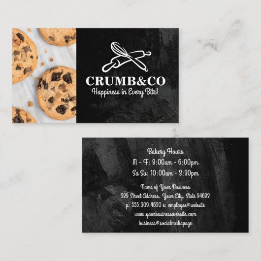 Whisk Rolling Button | Cookies Visitenkarte (Vorne/Hinten)