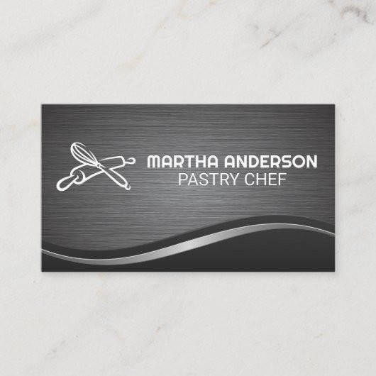 Whisk Rolling Button | Kulinarisch Visitenkarte (Vorderseite)