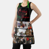 Whisk Sie frohen Weihnachten Custom 9 Foto Collage Schürze (InSitu)