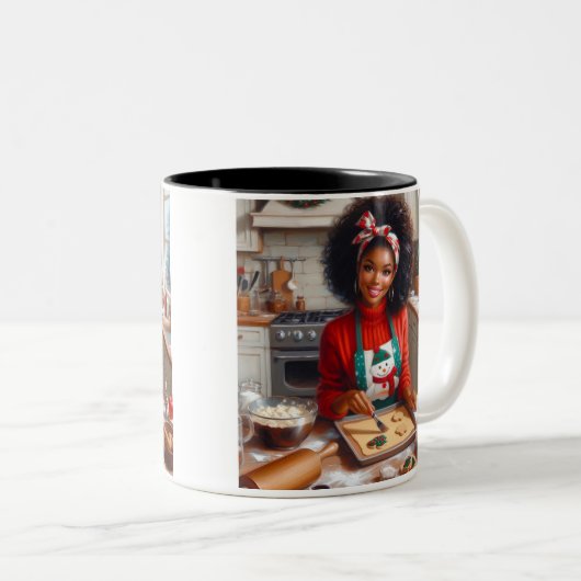 "Whisk, Sip, Slay" Backen Tasse (VorderseiteRechts)