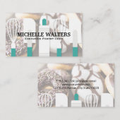 Whisk Spatula Rolling Button | Donuts Visitenkarte (Vorne/Hinten)