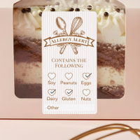 Whisk Spoon Bakery Allergie-Warnung Gebäck Lebensm
