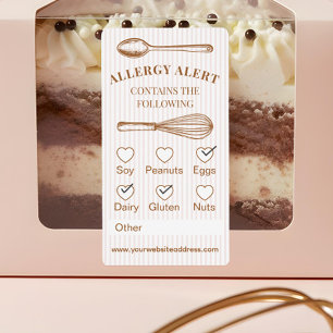 Whisk Spoon Bakery Allergie-Warnung Gebäck Lebensm