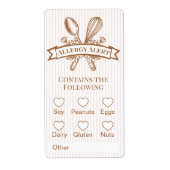 Whisk Spoon Bakery Allergy Alert Baked Goods Food (Vorne)