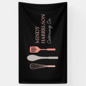 WHISK SPOON SPATULA LOGO IV für Bäckerei, Catering Banner (Vertikal)