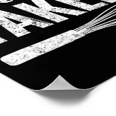 Whisk Taker Funny King Pun Shirt Geschenk Poster (Ecke)