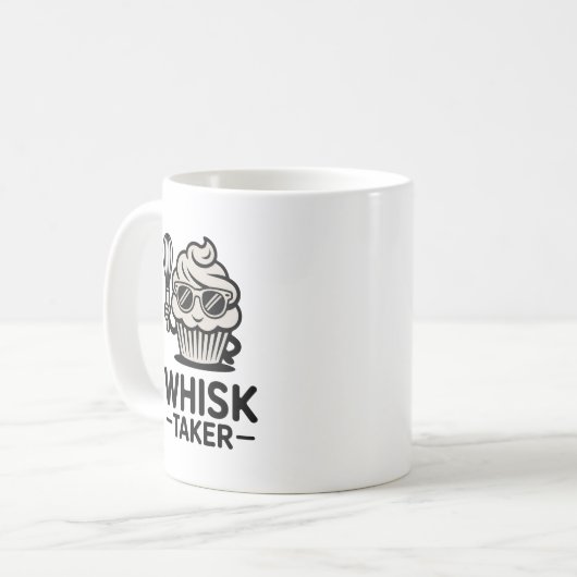 Whisk Taker Mug – Funny Baking Gift for Bold Cooks Kaffeetasse (Vorderseite Links)